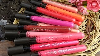 LIP GLOSS MN MENOW GENERATION II 38 Colors  MeNow Long Lasting Lipgloss [upl. by Osnola]