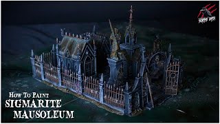 WARCRY SIGMARITE MAUSOLEUM SET  How To Paint Warhammer Warcry Terrain Easy Beginner Tabletop Ready [upl. by Babette]