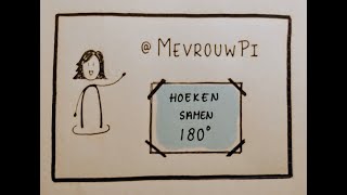 Hoeken samen 180 graden  Wiskunde uitleg vmbo [upl. by Anihcak]