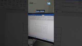Make calendar in Ms word  seekhocomputer excel computer calendar computerclass shorts [upl. by Timothy464]