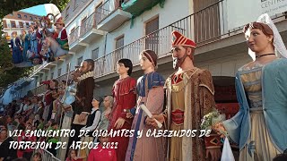 VII Encuentro de gigantes y cabezudos de Torrejón de Ardoz  Sábado 1102022 [upl. by Manas]