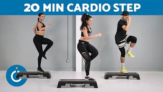 CLASE de STEP 20 MINUTOS 🥵 Rutina de Step para Principiantes [upl. by Nari]