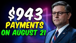 Important Update 943 SSI Payments for August 21 For Social Security SSI SSDI VA [upl. by Jaban98]