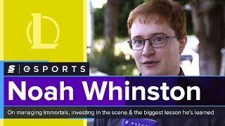 Noah Whinston on managing Immortals investing in the scene and the biggest lesson he’s learned [upl. by Perren]