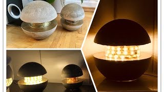 Betonlampe selber machen  Lampe aus Beton  DIY [upl. by Gannie]