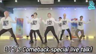 V LIVE BTS’s Comeback Special Live Talk – EN [upl. by Ailecec]