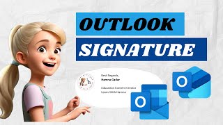 How to Add signature in Outlook Outlook email signature Setup [upl. by Philbo]