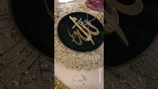 Resin art design Resin art Islamic Tutorial ytshortswood resincraftsresincrafts [upl. by Ebocaj]