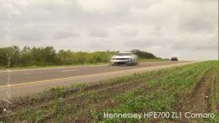 Hennessey ZL1 Camaro Runs 2039 MPH on Texas Toll Road [upl. by Connor]