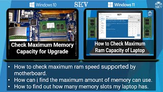 How to Check Maximum RAM Capacity of Laptop in Windows 10Check Maximum Memory Capacity for Upgrade [upl. by Aggappora673]