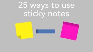 25 ways to use sticky notes [upl. by Aicilf]