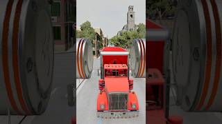 Tasti Cola Truck vs Bollards Part151  beamngaming beamngdrive ytshorts [upl. by Bekah]