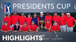 Singles highlights from Presidents Cup  Day 4  2024 [upl. by Ellirehs]