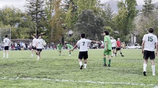 Video The Calistoga High boys soccer team exchanges highfives with Sonoma Academy and interacts [upl. by Hsenid]