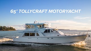 Cinematic Tour of 65 Tollycraft Motoryacht yacht vancouverisland [upl. by Shani304]