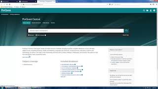 ProQuest Central Database [upl. by Nevaj668]