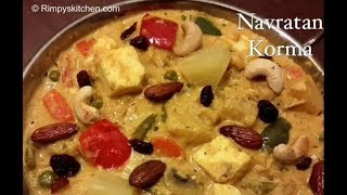 Navratan Korma Recipe  Navratan Korma Recipe  Vegetable Korma Recipe [upl. by Reffinej700]