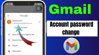 How To gmail account password change 2024 [upl. by Goulden359]