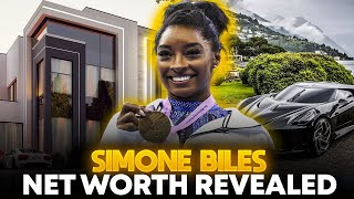 quotSimone Biles Net Worth and Income Sourcesquot athlete gymnastic gold olympics [upl. by Adnolaj]