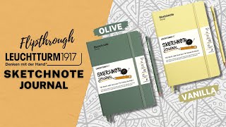 Leuchtturm1917 Sketchnote Journal Flipthrough Video [upl. by Omrelliug218]