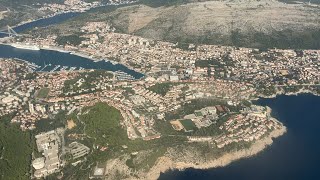 LANDING AT DUBROVNIK AIRPORT  AERIAL VIEW 🇭🇷 [upl. by Ber]