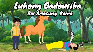 Luhong Gadouriba Bor Amasung Keina  Folktales Manipuri Cartoon Animation [upl. by Eima]