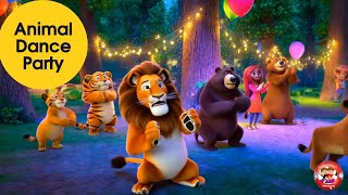 Jungle animals dance party for Kids  Wild Animal Song and Smart dance moves  Kids song  Preschool [upl. by Griffie]