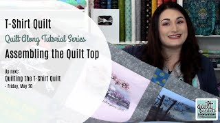 How to Assemble the TShirt Quilt Top [upl. by Downey]