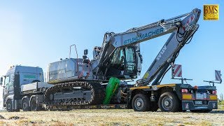 Großer Raupenbagger ATLAS 260 LC neu  Holzfäller Forstmaschinen im Einsatz  woodcutter at work [upl. by Aihtiekal]