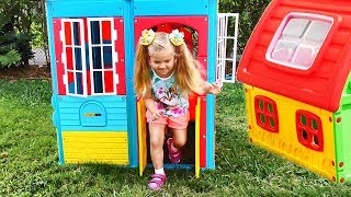 Roma and Diana Pretend Play with Playhouse for kids Funny video Compilation [upl. by Asilrahc]