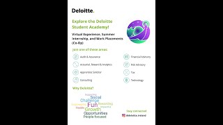 Join the Deloitte Summer Internship 2024 [upl. by Leahcin]