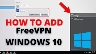 How To connect VPN in windows 10 in 1 Minute  VPN For Windows 10 [upl. by Llenrep]