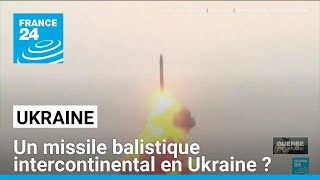 LUkraine accuse Moscou de lavoir frappée avec un missile balistique intercontinental [upl. by Mattheus]