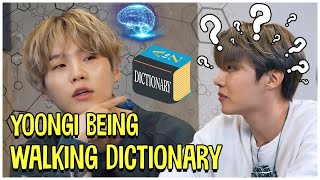 This Is Yoongis Endless Well Of Random Information  Walking Dictionary  BTS Min Yoongi [upl. by Ydnar]