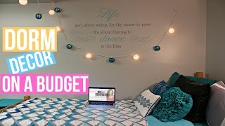 How to Decorate Your Dorm Room On A Budget [upl. by Ytteb]