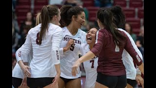 GrizVB Highlights vs Portland State 102619 [upl. by Aerdnac]