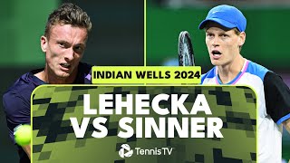 Jannik Sinner vs Jiri Lehecka Highlights  Indian Wells 2024 [upl. by Baxy]