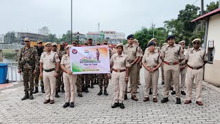 MARCH PAST BY BONGAIGAON POLICE NATIONAL UNITY DAY RUN FOR UNITY [upl. by Nisa]