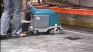 Tennant T1 Floor Scrubber Video from PowerVac [upl. by Terrance]