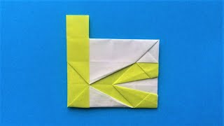 【折り紙】『 k 』の折り方 小文字 アルファベット ☆Origami☆ ～Folding paper into the figure of 『 k 』 of the alphabet～ [upl. by Alyahsal782]