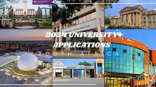 2024 AVAILABLE APPLICATIONS FOR SA UNIVERSITIES [upl. by Notluf947]