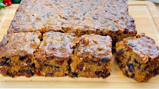 Best Christmas Fruit Cake Recipe 🎄 My Mom Makes This Delicious Christmas Cake Every Year  Plum Cake [upl. by Quickman]