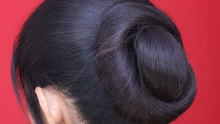 Nice Hairstyles For Medium Hair  Easy Juda Hairstyles For Rakshabandhan  My Easy Bun Hairstyles [upl. by Eilsew810]