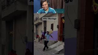 Before marriage  After Marriage What a reaction 😱 ytshortsindia [upl. by Aikenat]