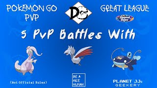 Pokémon GO PvP  Great League 5 Rounds Goodra  Skarmory  Whiscash Shadow [upl. by Courtund]