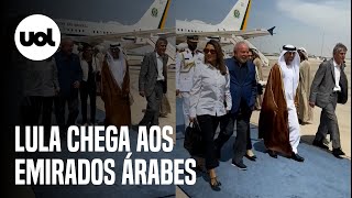 Lula chega aos Emirados Árabes após viagem à China [upl. by Ellette]