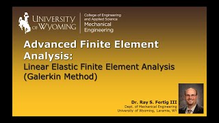 12 Linear Elastic Finite Element Analysis Galerkin Method [upl. by Stig]