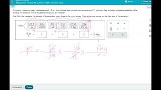 Word problem involving US Customary length conversions using dimensional analysis [upl. by Misa]