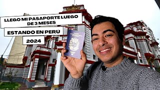 Retiro de PASAPORTE VENEZOLANO EN PERÚ 2024 3 meses consejos y MAS  Juanchis Gutierrez [upl. by Naginnarb]