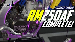 DOCWOB  The Alloy framed 2stroke is COMPLETE Suzuki RM250AF [upl. by Yanttirb]